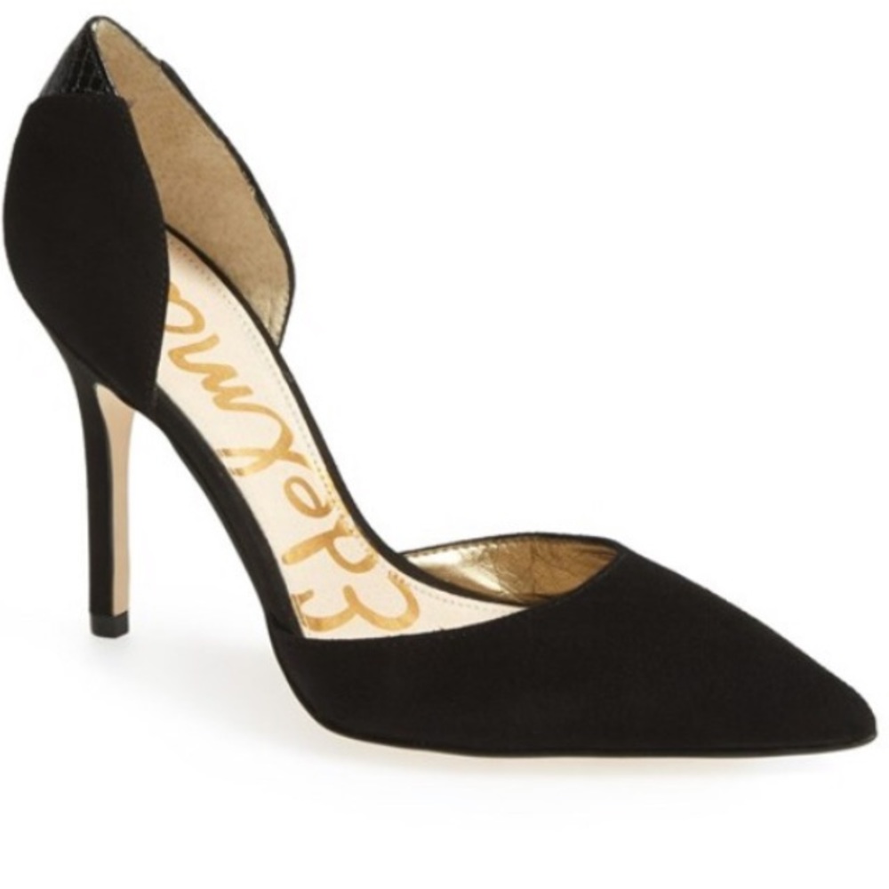 Sam Edelman Black Suede Delilah Pump. Size 7.5.